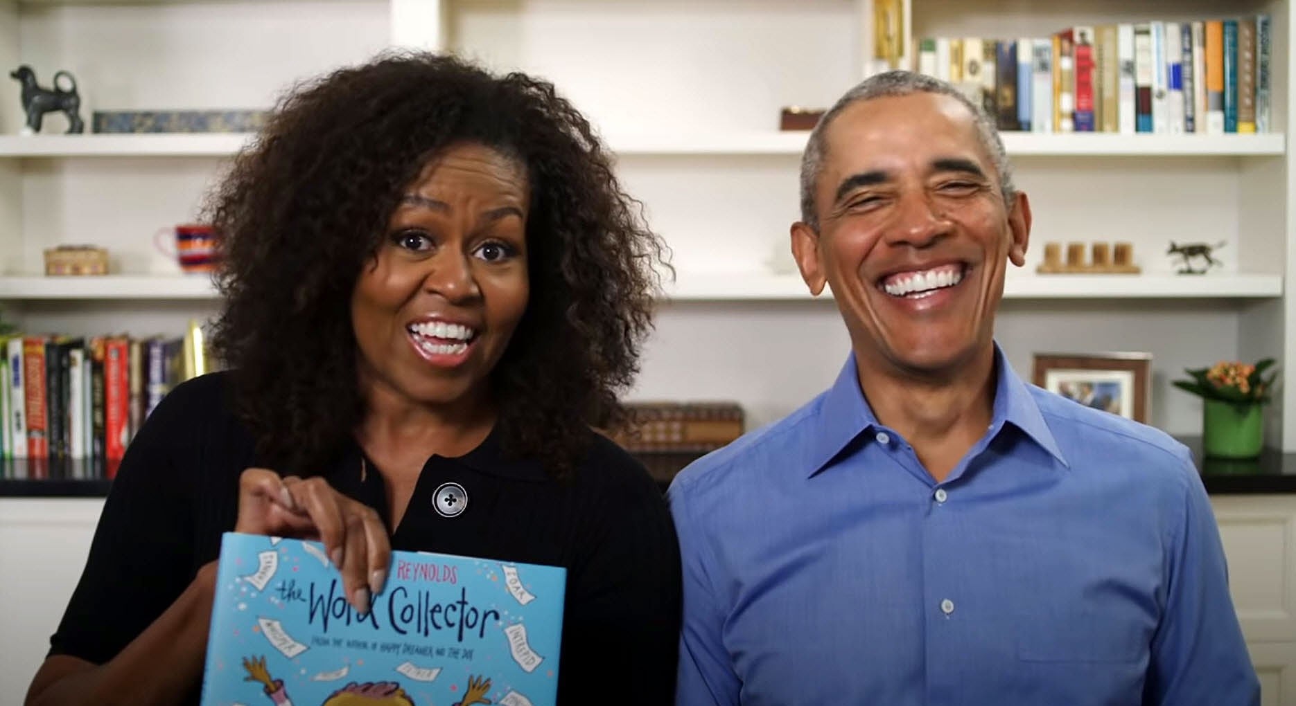 Michelle and Barack Obama Tease Each Other in Chicago Public Library Video