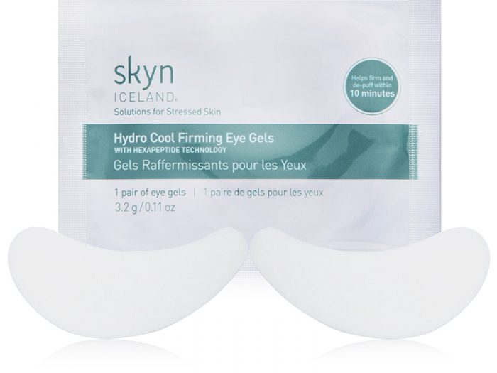 skyn ICELAND hydro cool firming eye gels Hannah Brown skincare routine