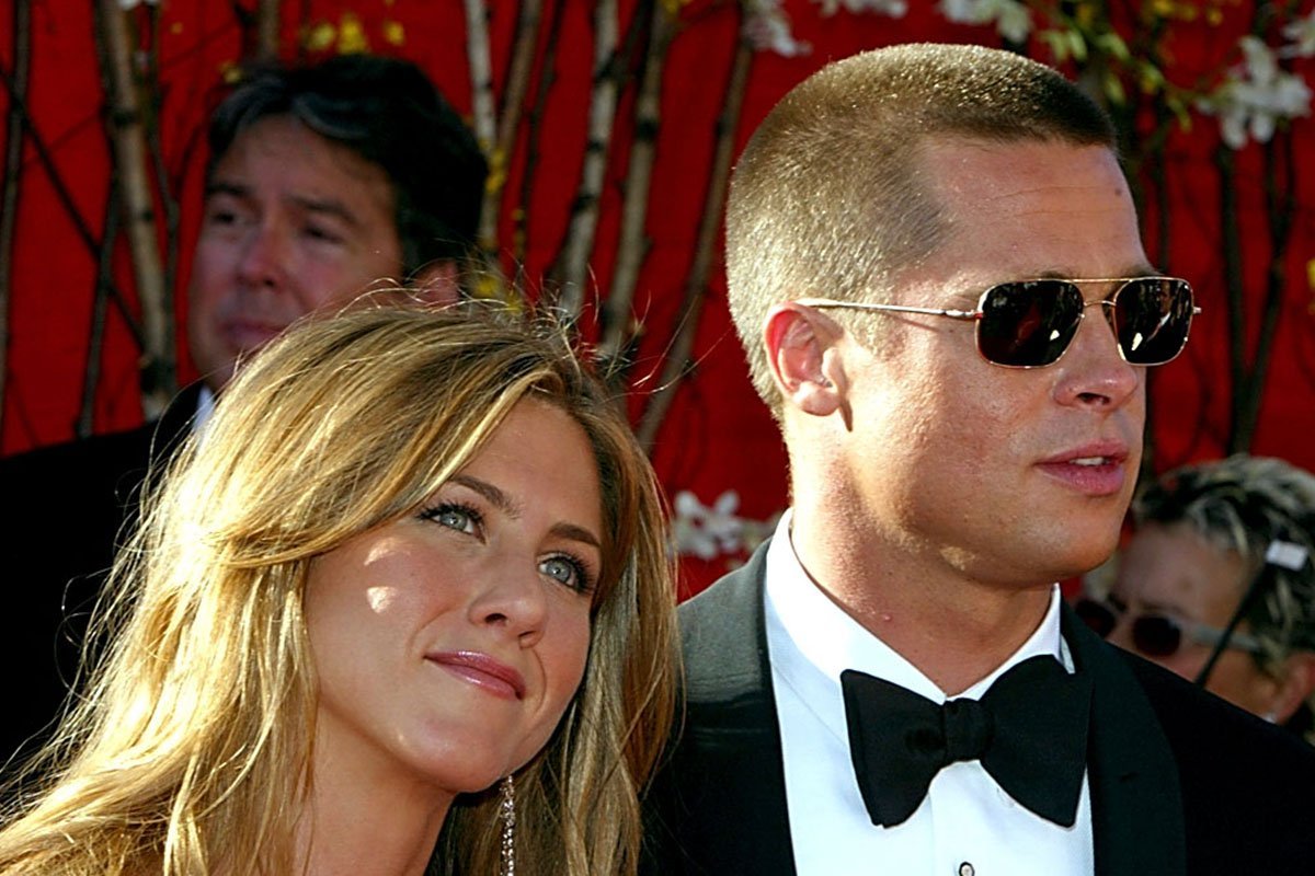 Brad Pitt and Jennifer Aniston together in 2004