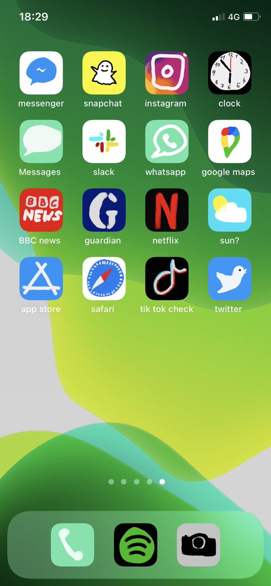 Man Redesigned His IPhone Home Screen In The Style Of MS Paint