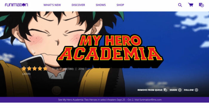 how to watch my hero academia - funimation