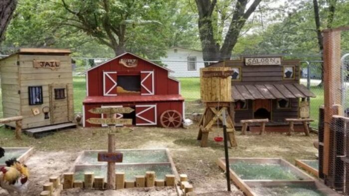 This Man Built His Wife A Wild West-Style Town For Their Chickens