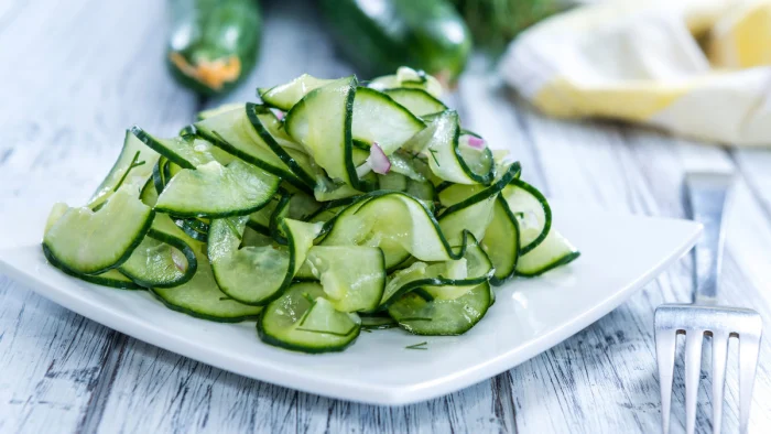 This Cucumber Vinegar Salad Recipe Has A Healthy, Refreshing Bite