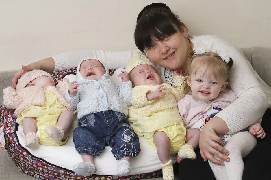 Amazing story of a mother giving birth to 4 babies within 11 months.